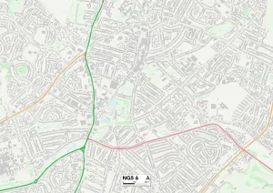 Nottingham NG5 6 Print Map Postcode Sector