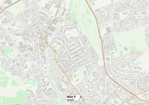 Nottingham NG6 9 Print Map Sector