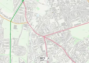 Nottingham NG7 5 Print Map Sector Map