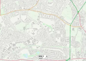 NG - Nottingham Prints: Nottingham NG8 3 Print Map Sector