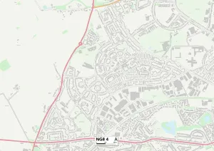 Nottingham NG8 4 Print Map Sector