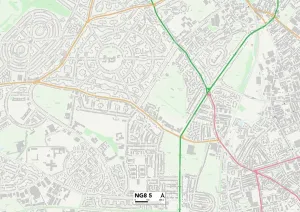 Nottingham NG8 5 Print Map Sector