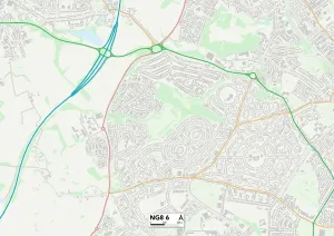 Nottingham NG8 6 Print Map Sector