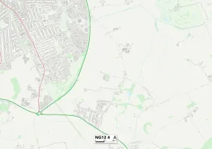 Rushcliffe NG12 4 Postcode Sector Print Map