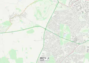 Corby NN17 2 Print Map Sector