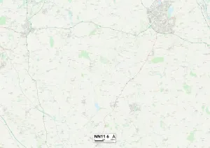 Daventry NN11 6 Postcode Sector Print Map