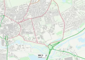 Northampton NN1 5 Print Map Sector