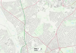 NN - Northampton Prints: Northampton NN2 7 Print Map Sector