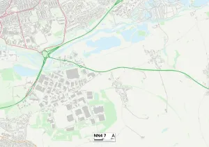 Northampton NN4 7 Print Map Sector