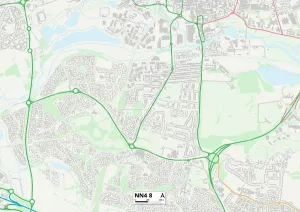 NN - Northampton Prints: Northampton NN4 8 Print Map Sector