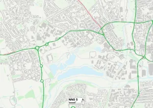 NN - Northampton Prints: Northampton NN5 5 Print Map Sector