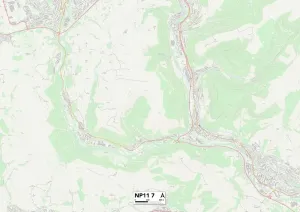 Caerphilly NP11 7 Print Map Postcode Sector