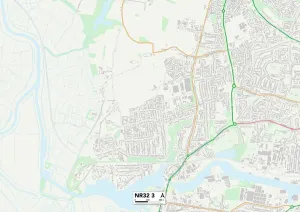 Suffolk NR32 3 Print Map Sector Guide