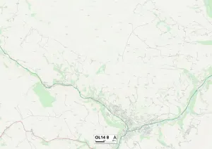 Calderdale OL14 8 Print Map Sector Map