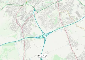 Rochdale OL11 2 Print Map Sector Map