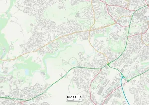 OL11 4 Print Map of Rochdale Postcode Sector