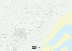 Boston PE22 0 Postcode Sector Print Map