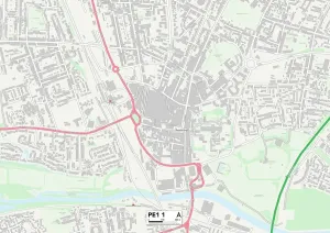 Peterborough PE1 1 Print Map Sector