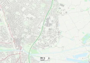 Peterborough PE1 5 Print Map Sector