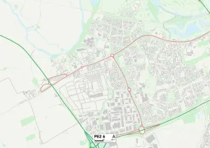PE - Peterborough Prints: Peterborough PE2 6 Print Map Sector Map