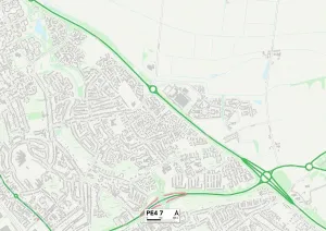 PE - Peterborough Prints: Peterborough PE4 7 Print Map Sector