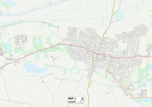 Peterborough PE7 1 Print Map Sector