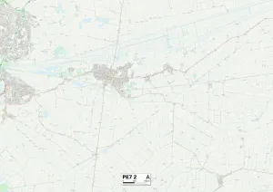 Peterborough PE7 2 Print Map