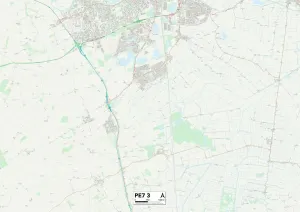 Peterborough PE7 3 Print Map Sector