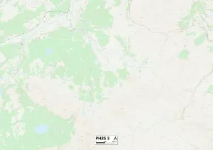 Highland PH25 3 Print Map Sector Postcode Area