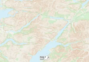 Highland PH33 7 Postcode Sector Print Map