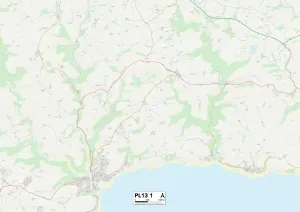 Cornwall PL13 1 Print Map