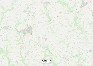 Cornwall PL14 3 Print Map Sector