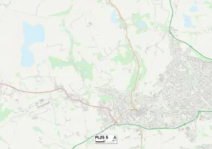 Cornwall PL25 5 Print Map Sector