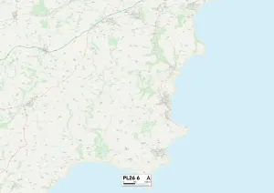 PL - Plymouth Prints: Cornwall PL26 6 Print Map Sector