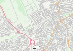 Plymouth PL4 6 Print Map Sector