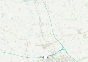 Fylde PR3 5 Print Map Sector