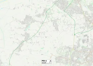 Fylde PR4 4 Print Map Sector