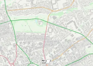 Preston PR1 6 Print Map Sector