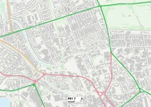 PR - Preston Prints: Preston PR1 7 Print Map Sector