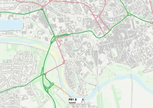 Preston PR1 8 Print Map Sector