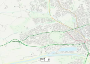 Preston PR2 1 Print Map