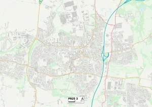 South Ribble PR25 3 Print Map