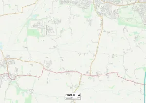 South Ribble PR26 8 Print Map Sector