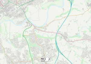 South Ribble PR5 4 Print Map