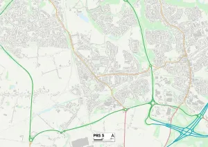 South Ribble PR5 5 Print Map