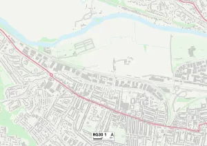 Berkshire RG30 1 Print Map Sector