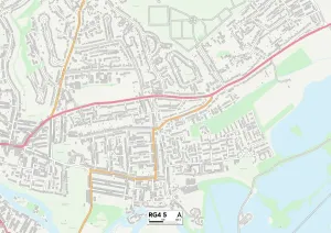 Berkshire RG4 5 Postcode Sector Print Map