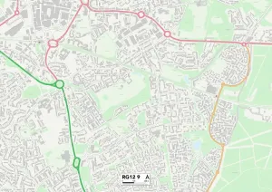 Bracknell Forest RG12 9 Print Map