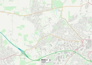 Bracknell Forest RG42 4 Print Map