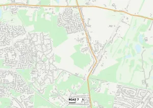 Bracknell Forest RG42 7 Print Map Sector